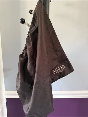 Coach Brown Logo Drawstring Dust Bag